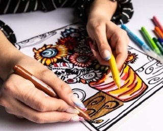 Pudełko COLORVELVET Czaszki