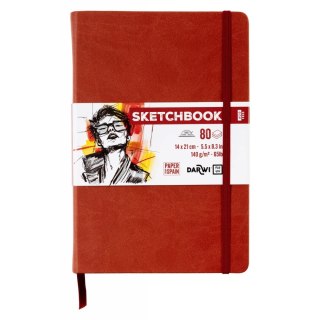 Szkicownik DARWI 14x21 140g Terakota